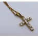 1.70 Carat Diamond Set Cross on 18ct Gold Chain