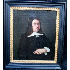 Fine 17th c. 'Puritan' Oil on Canvas