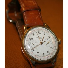 Vintage 18k Chronographe Suisse Gents Wristwatch