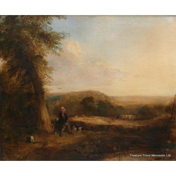 Fine Romantic 18th c. Landscape Painting