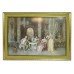 18th c. Interior Print Set in Gilt Frame