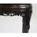 19th c. Chinese Carved Rosewood Marble Topped Occasional Table