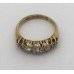 19th c. Five Stone Diamond Ring 18ct Gold