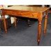 19th c. Mahogany Two Drawer Side Table