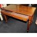 19th c. Mahogany Two Drawer Side Table