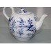 19th c. Meissen Blue & White Teapot & Cream Jug