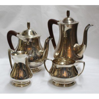 4 Piece 1960's Mappin & Webb Hallmarked Silver Tea Coffee Service