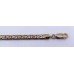 7 Inch Decorative Three Colour Silver Bracelet