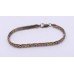 7 Inch Decorative Three Colour Silver Bracelet