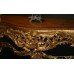 Superior 9ft Hand Painted Satinwood Carved Giltwood Console Table