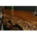 Superior 9ft Hand Painted Satinwood Carved Giltwood Console Table