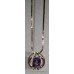 Gold Amethyst Pendant Necklace