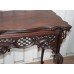 Antique Carved Fretwork Mahogany Table