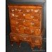 Walnut and Feather Banded William & Mary Chest-on-Stand