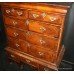 Walnut and Feather Banded William & Mary Chest-on-Stand