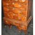 Walnut and Feather Banded William & Mary Chest-on-Stand