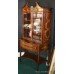 Antique Marquetry Inlaid Display Cabinet