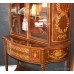 Antique Marquetry Inlaid Display Cabinet