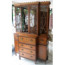 Edwardian Satinwood Secretaire by Edwards & Roberts