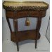 Marble Topped  Kidney Shaped Mid 20th c. Inlaid Side Table