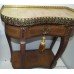 Marble Topped  Kidney Shaped Mid 20th c. Inlaid Side Table