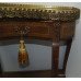 Marble Topped  Kidney Shaped Mid 20th c. Inlaid Side Table