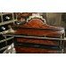 Late Victorian Black Lacquer & Amboyna Bonheur du Jour