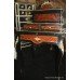 Late Victorian Black Lacquer & Amboyna Bonheur du Jour
