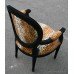 Leopard Print Louis XV Style Fauteuil Armchair