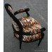 Leopard Print Louis XV Style Fauteuil Armchair
