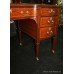 Edwardian Mahogany Inlaid Leather Topped Desk