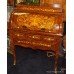 Elegant Marquetry Cylinder Fronted Bureau Desk