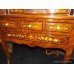 Elegant Marquetry Cylinder Fronted Bureau Desk