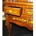 Elegant Marquetry Cylinder Fronted Bureau Desk