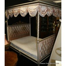 Original Victorian French Four Poster Bed