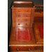 Late Victorian Oak Leather Topped Pedestal Desk