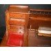 Late Victorian Oak Leather Topped Pedestal Desk