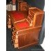 Late Victorian Oak Leather Topped Pedestal Desk