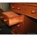 Late Victorian Oak Leather Topped Pedestal Desk