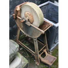 Heavy Antique Knife Grinder Garden Architecture