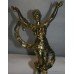 Brass Flying Lady Car Mascot set in Granite Plinth