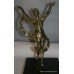Brass Flying Lady Car Mascot set in Granite Plinth
