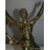 Brass Flying Lady Car Mascot set in Granite Plinth