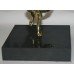 Brass Flying Lady Car Mascot set in Granite Plinth