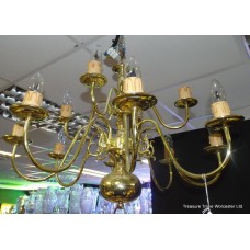 Antique Style Brass 12 Light Chandelier Light Fitting
