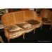 French Bergere Cane 3-Piece Suite Sofa, 2 Armchairs