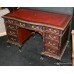 Victorian Carved Pedestal Desk