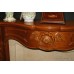 Complete Carved Wood & Marble Fire Surround
