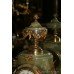 Victorian Green Marble Garniture Clock Set