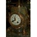 Victorian Green Marble Garniture Clock Set